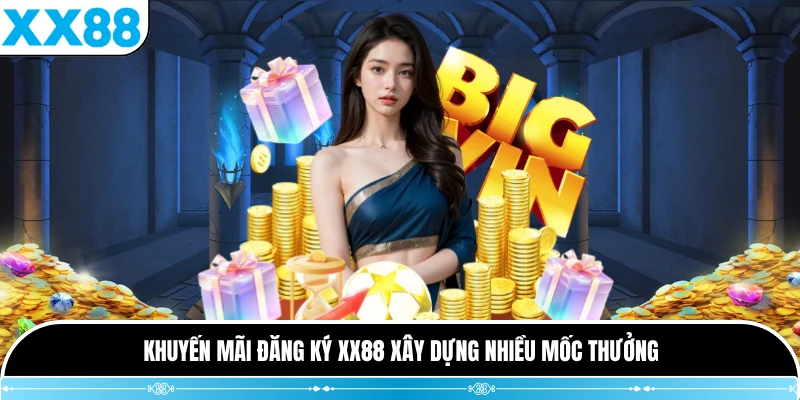 Khuyến mãi đăng ký XX88 xây dựng nhiều mốc thưởng